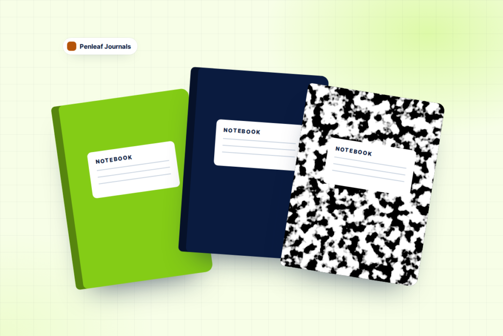 Penleaf Journals composition notebooks and journals